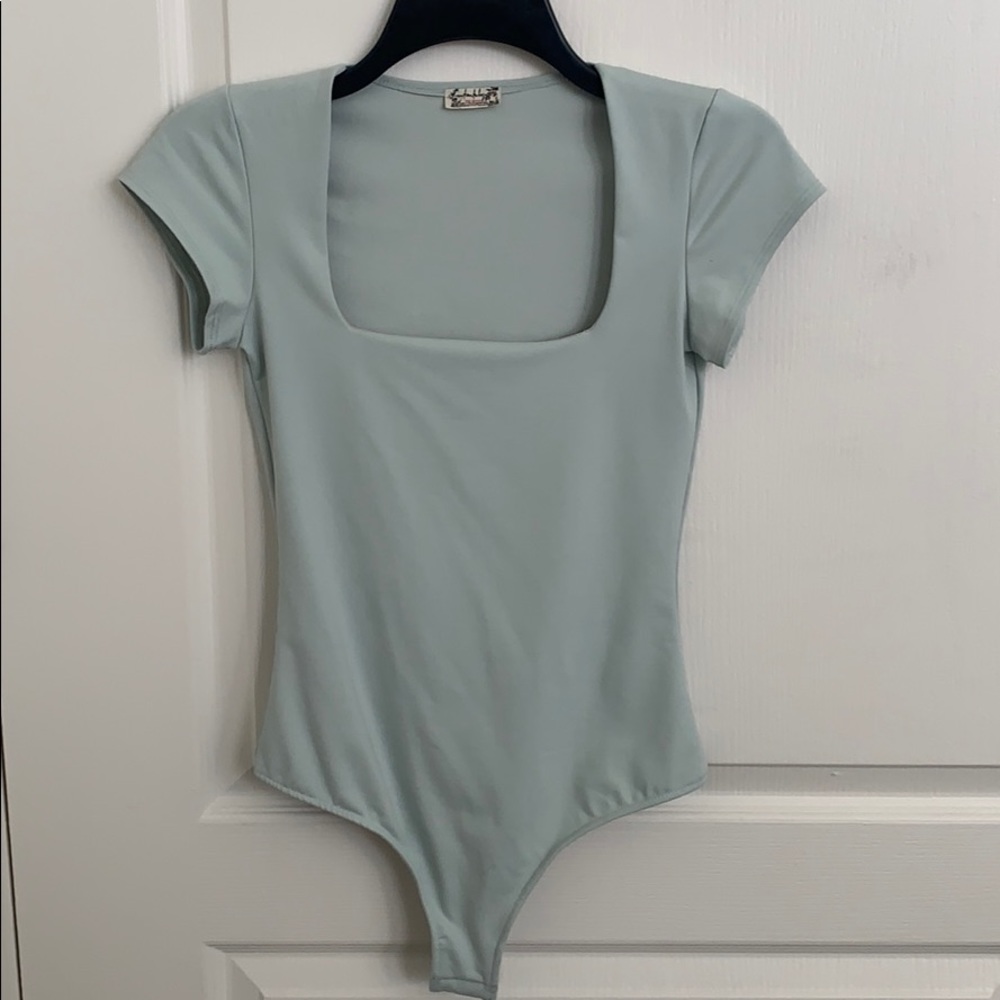 Free People Seafoam Green Bodysuit 🧚